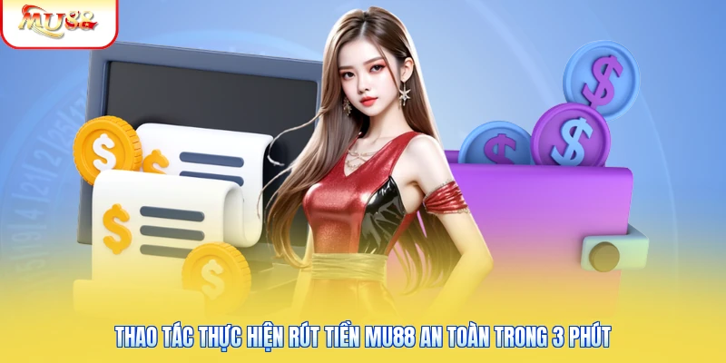 Rút Tiền Mu88 | Bảo Mật An Toàn Giải Ngân Trong 3 Phút 1 Thao tác thực hiện rút tiền Mu88 an toàn trong 3 phút